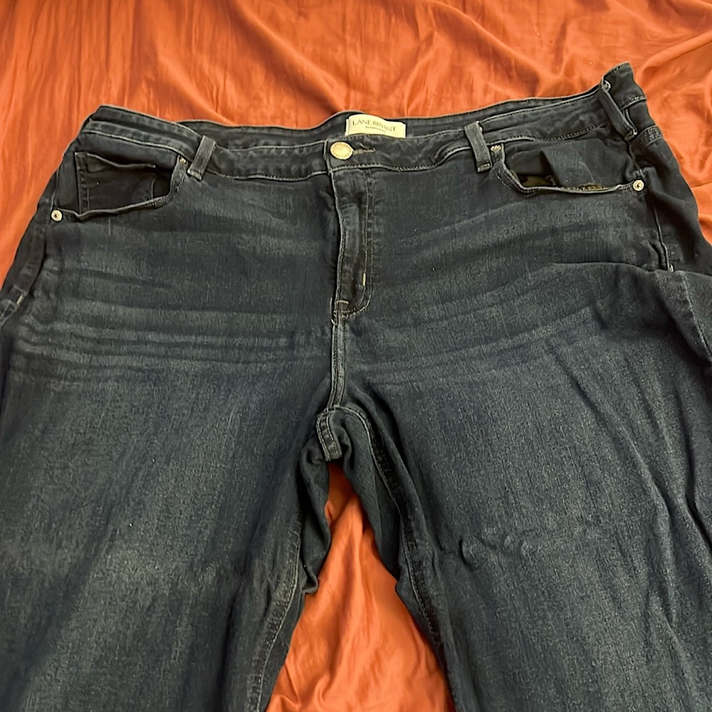 Lane Bryant Dark Blue Straight Leg Jeans
